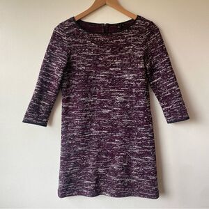 Ann Taylor purple knit sweater dress size xs